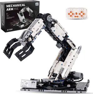 Mechanical Technical Arm Building Blocks Set  Toy Set with Remote Control and 8-Way Control STEM Educational Toys Easter Gifts for Kids Set for Boys and Girls 8-14  Technic Robotic Arm Set for Adult(784Pcs