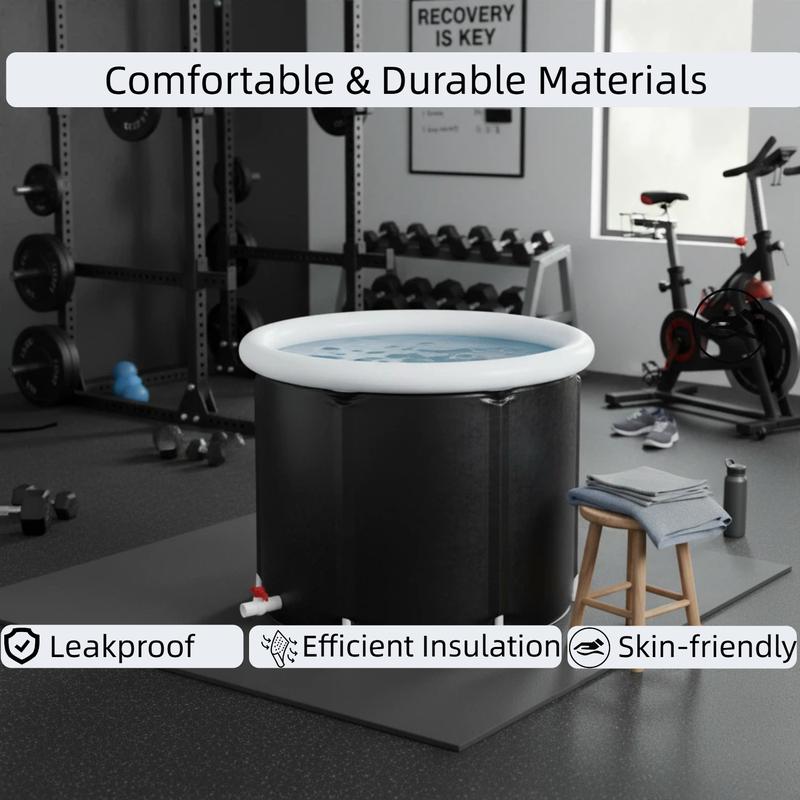 Inflatable Cold Plunge Tub 105 Gallon for Post-Workout Recovery & Relaxation Comfortable Durable Leakproof Skin-friendly