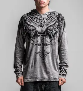 Affliction Men's Pullover Hoodie Death Eyes