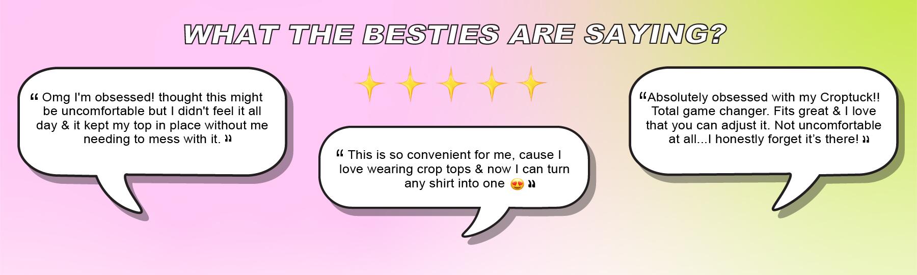 The Original Croptuck: Lightweight Adjustable Band for Crop Tops, Tucking, Cropping Oversized Tops, Layering, Shortening Dresses & No-Sew Fashion Hacks