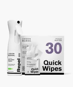 Jason Markk Daily Defense Bundle - Shoe & Footwear Care Kit, Sneaker Protecting & Cleaning Set with Repel Spray + Wipes