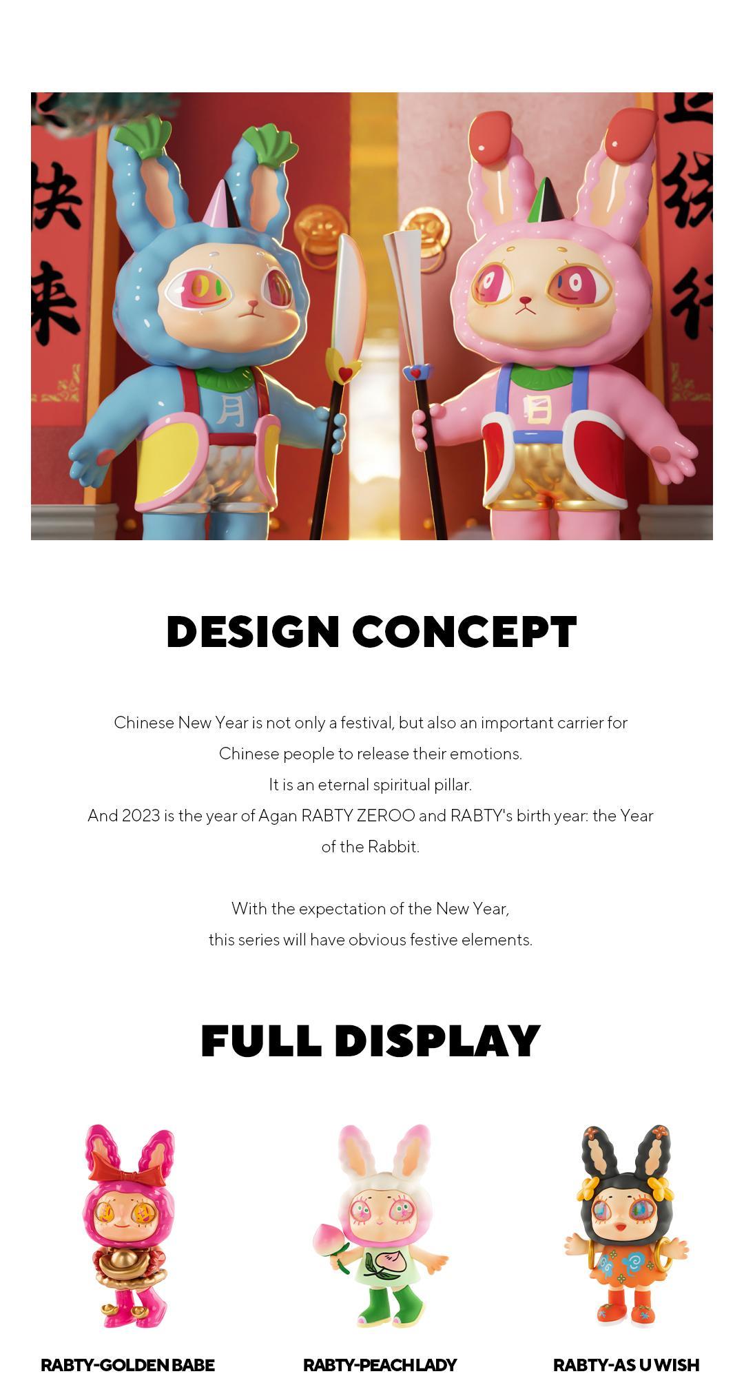 [FINDING UNICORN] 【Live Unboxing】Agan Agan-YEAOHUA RABTY YEAR SERIES BLIND BOX Cute Figures Desktop Ornament Collectible Toys Birthday Gifts HSU9HSCSKW