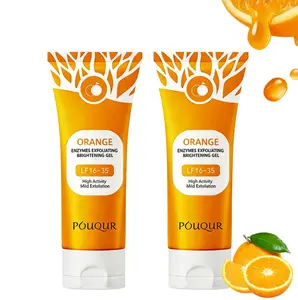 Orange Exfoliating Gel, Deep Cleansing Exfoliating Gel, Deep Cleansing and Enhancing Luster, Suitable for Weekly Gentle Exfoliation Treatment