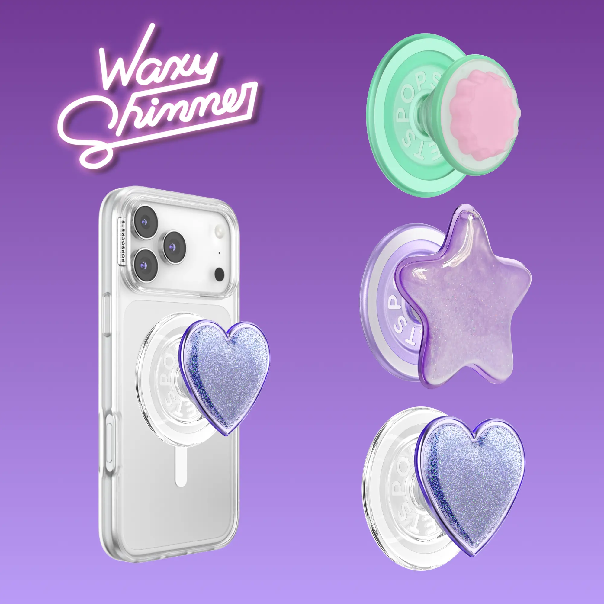 Waxy Shimmer PopGrip for MagSafe - Magnetic Phone Grip and Phone Stand - PopSockets