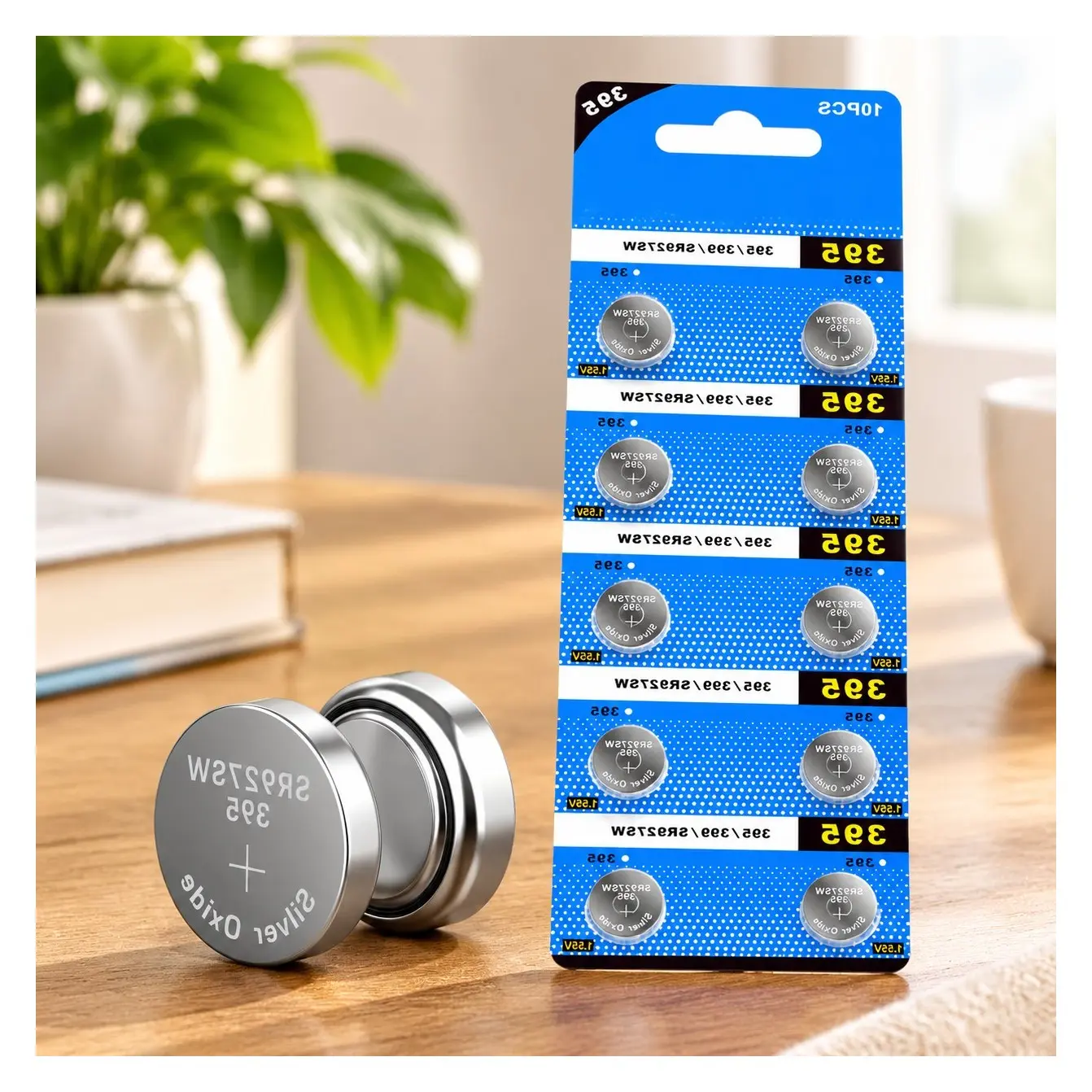 10 Pack 395 SR927SW 399 Watch Battery, Long-Lasting Leak-Proof High Capacity Silver Oxide 1.55V Button Cell BatteriesGift