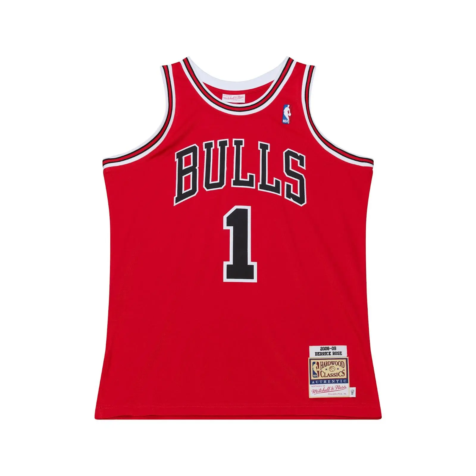 Derrick Rose Chicago Bulls 2008-09 Red Authentic Jersey NBA Throwback Basketball Hardwood Classics Fan Gear Mitchell & Ness