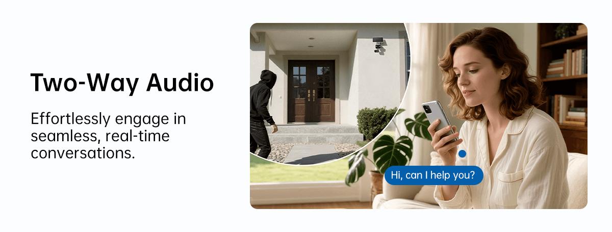 TP-Link & Tapo  C645D KIT Dual Lens Pan/Tilt Security Battery Camera Wireless w/Solar Panel, 2K 3MP 165° Wide-Angle + 6mm Telephoto, Free Person/Vehicle Detection, 360° Pan, SD/Cloud Storage, Works w/Alexa & Google