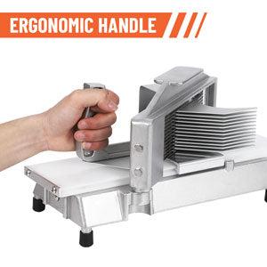 GARVEE Commercial Tomato Slicer, 3/16" Heavy Duty Tomato Slicer Tomato Cutter With Built-In Cutting Board for Home or Restaurant Use