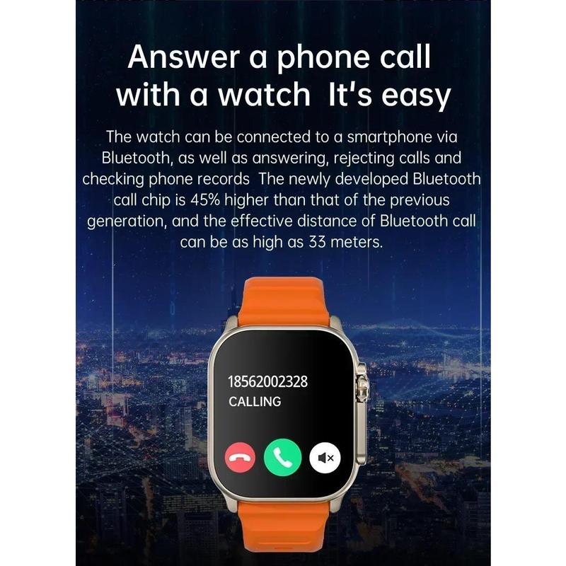 New Smart Watch 9 Ultra Gen 2Ultra IWO Watch Ultra NFC Smartwatch Series 9 Bluetooth Call 2.2 Inch Wireless Fitness Watch