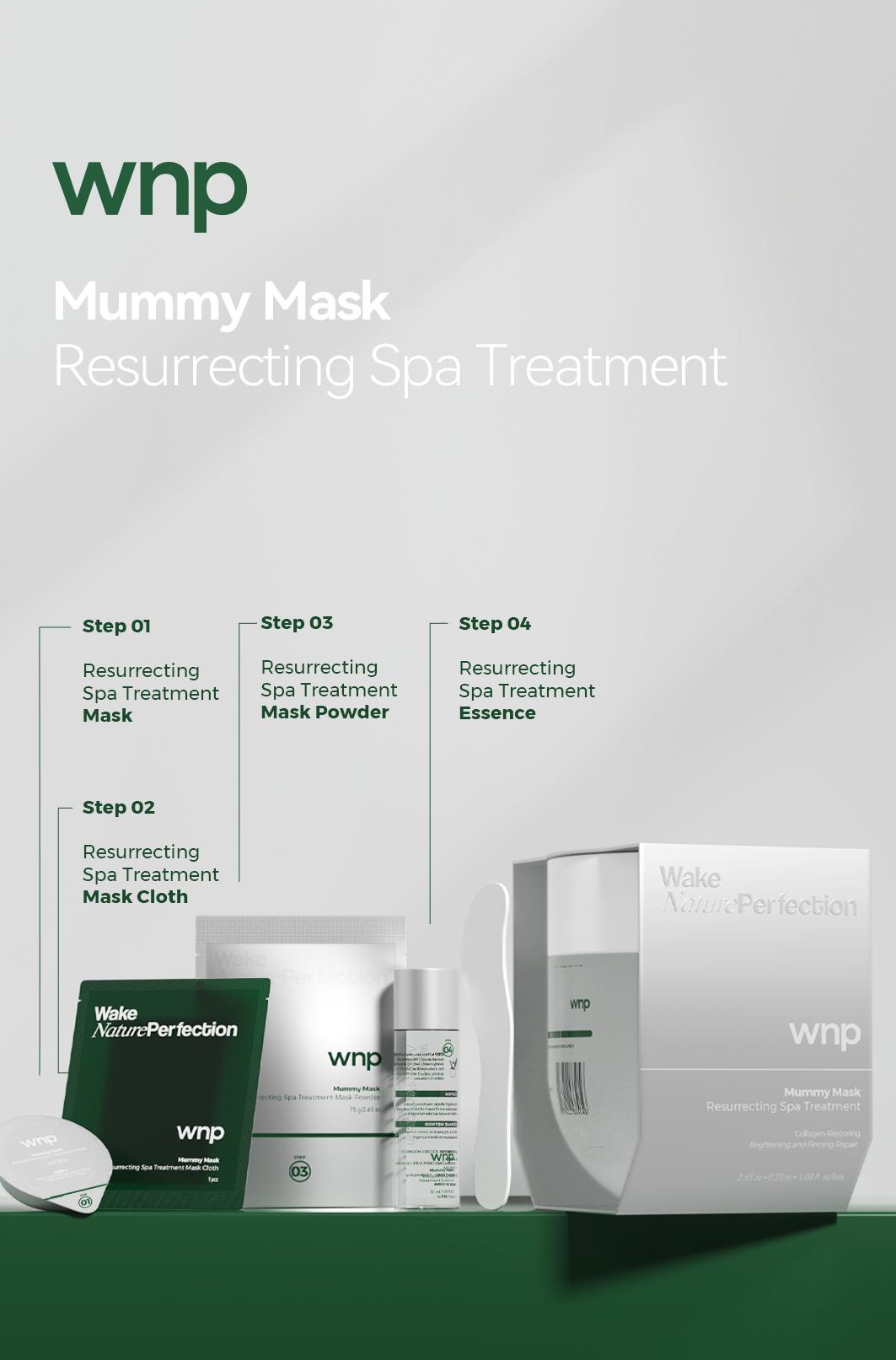 [WNP Official] Mummy Mask Resurrecting Spa Treatment mask Skincare Treatment for Skin Repair & Comfort