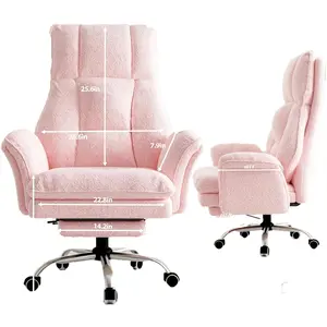 【New Year Sale】 Big and Tall Home Office Chair, Flip Armrests for Pets & Cross Legged Sitting, Executive Ergonomic Computer Gaming Chair with Foot Rest, Premium Tech Fabric Wide Seat Reclining Desk Chair