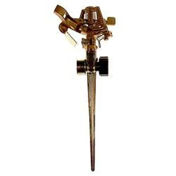 Orbit Zinc Impact Sprinkler on Zinc Spike 58019N, Outdoor Lawn Irrigation Tool for Irrigating Lawns, Irrigates Lawn