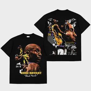 Kobe Bryant Premium Cotton T-shirt, Black Mamba Fans T-shirt, Black Snake Basketball Icon T-Shirt, Basketball Graphic T-Shirt, Basketball Lover Gift, Basketball Game Day Outfit.
