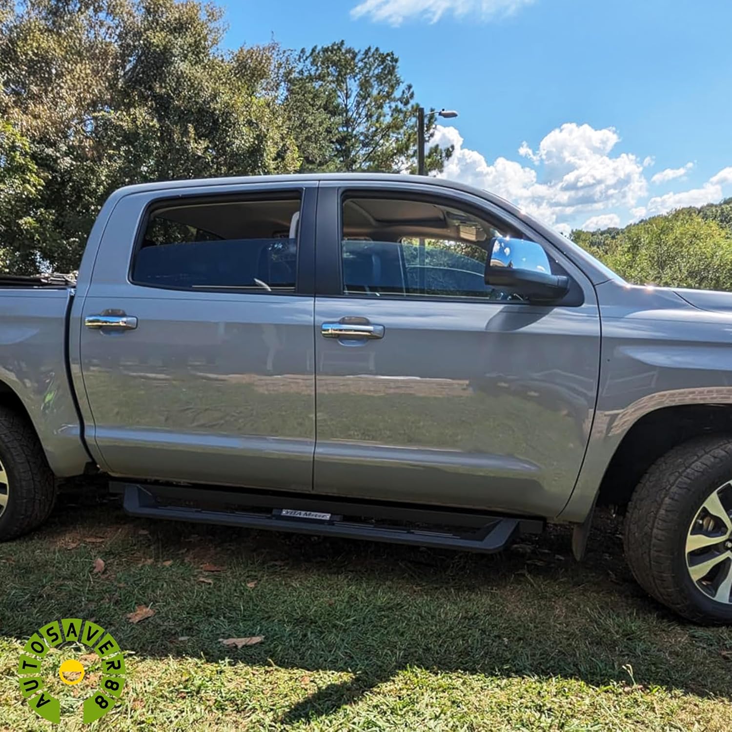 YITAMOTOR Running Boards Compatible with 2019-2025 Chevy Silverado/GMC Sierra 1500, 2020-2025 Silverado/Sierra 2500HD 3500HD Double/Extended Cab, Black Powder Coated Side Steps, Off-Road Drop Nerf Bar