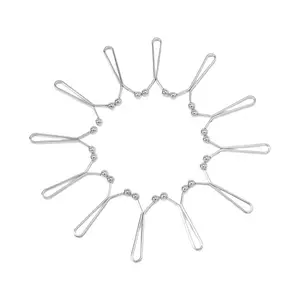 Set of 12 Convenient Alloy Scarf Clips/Clasps for Women