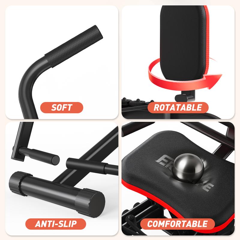 HXD-ERGO Hip Adduction Abduction Machine for Home Gym Workout Equipment -Inner and Outer Glute Adjustable Resistance Trainersuitable for Men and Women