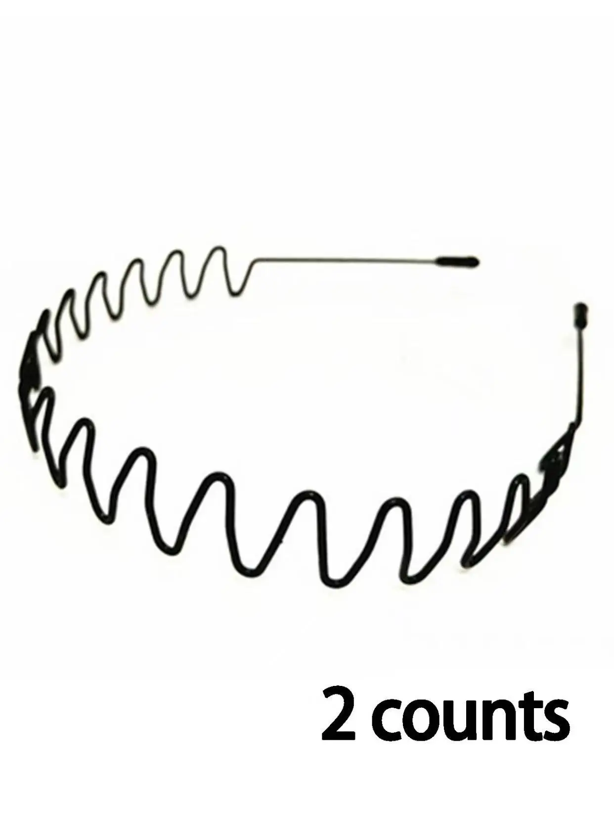 Minimalist Metal Hair Hoops, CasualJumpstart SaleWavy Design Hair Hoops, Non Slip Hair Hoops forOutdoor Sports, Fashion Hair Accessories forWomen & Men, Zigzag Headband