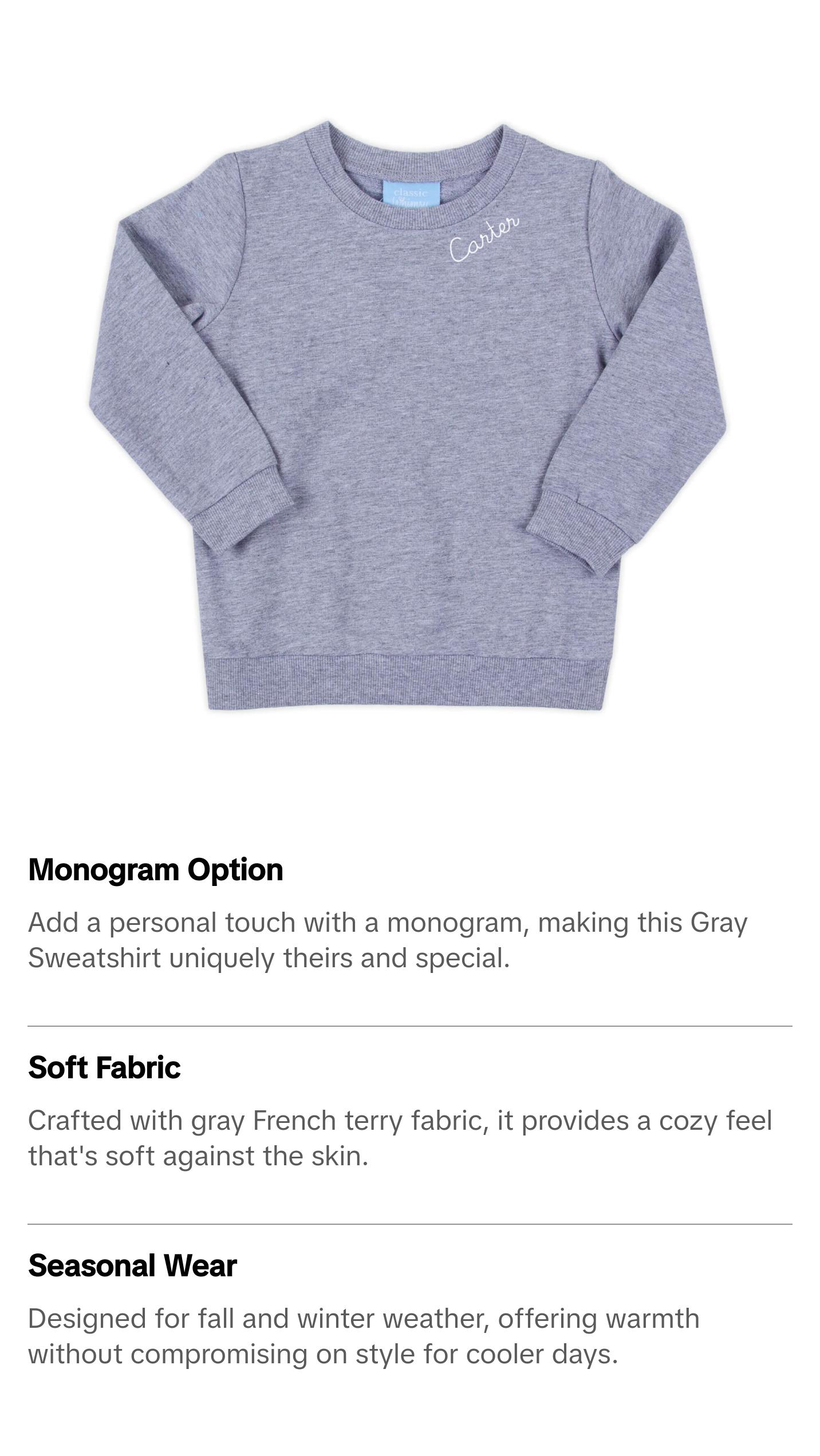 Gray Sweatshirt