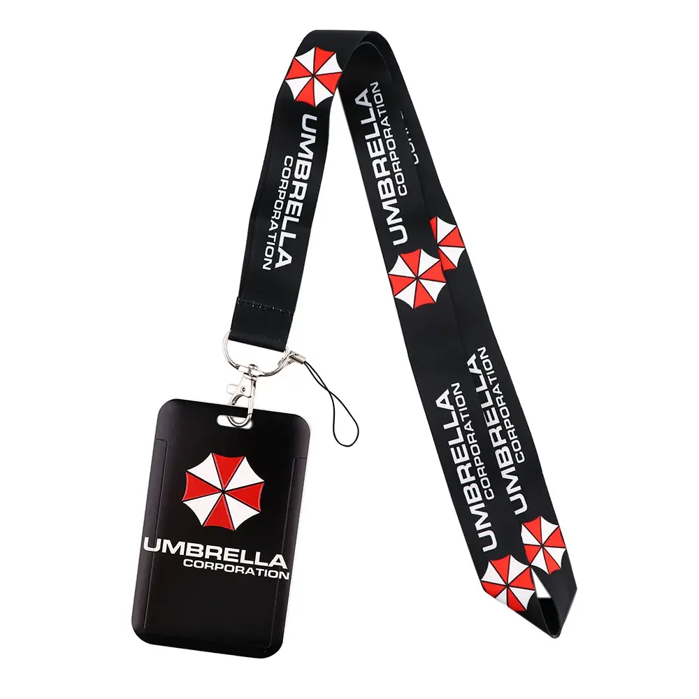 Umbrella Company Neck Strap Lanyard for Keys Keychain Men Badge Holder ID Credit Card Pass Hang Rope Lariat Mobile Phone Charm Accessories Phone Accessory Hanging Neck Strap Cell Phone Lanyard Cell Phone Charms