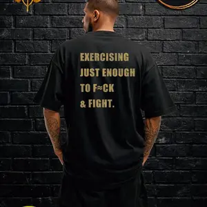 Exercising Just Enough To F*CK And FIGHT Funny Shirt Gift For Couple,Adult Gifts For Valentine Day For Him,Humor GenZ Tee For Man,Phrase Te