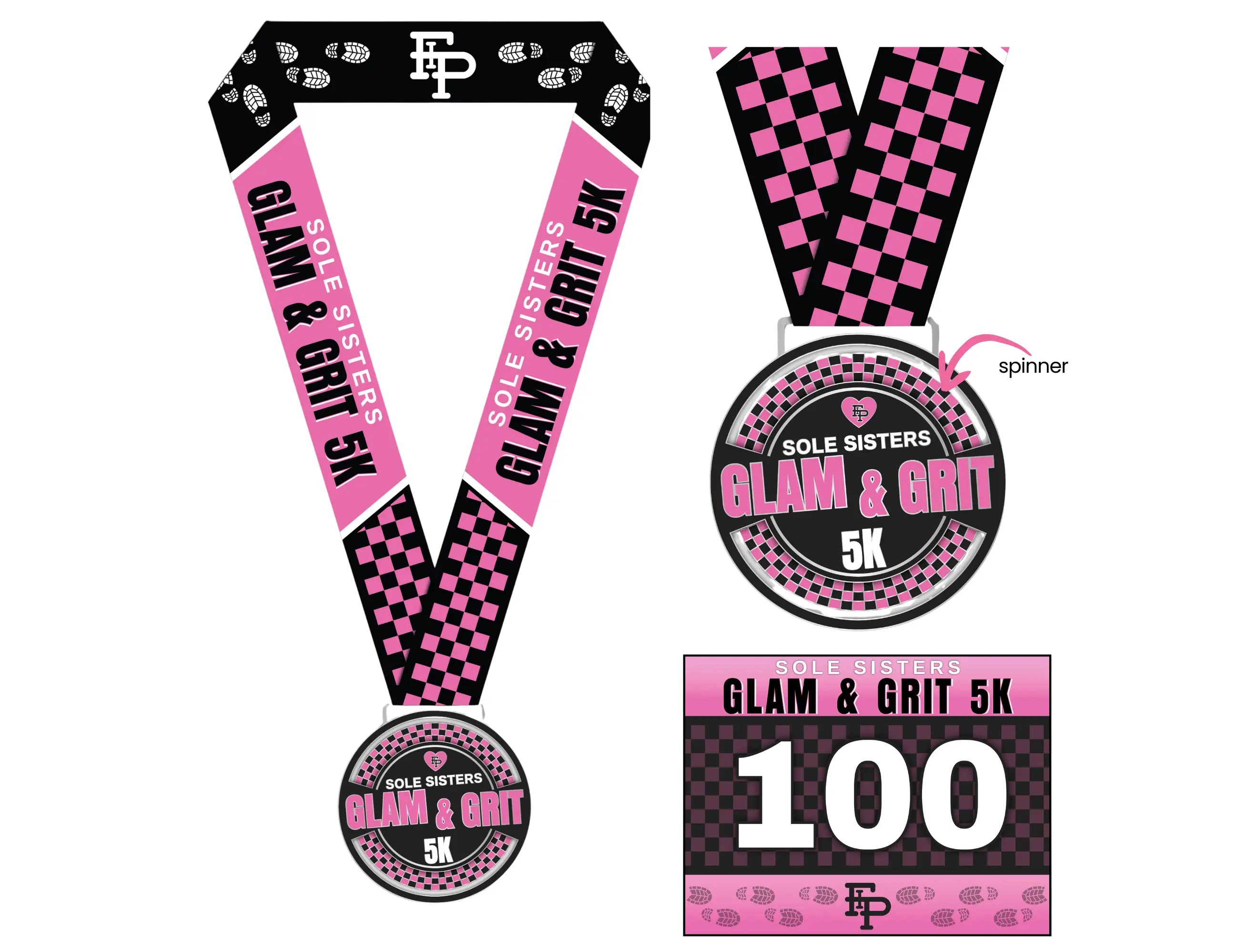 Glam & Grit Spinner Medal Only Pack