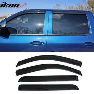 Slim Window Visor for Chevrolet Silverado GMC Sierra Crew Cab 2014-2019