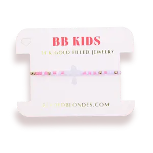 Lilac Cross Bracelet on Color (Kids Size)