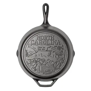 American Road Trip: 12 Inch Seasoned Cast Iron Skillet, North Carolina