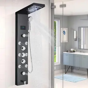 Rainfall Nordic Bathroom Digital Panel Waterfall Shower Set