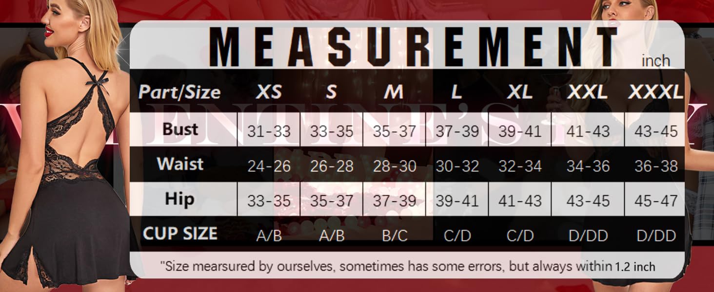 Avidlove Women Lingerie  Lace Chemise Sleepwear Nightgown Bodysuit Lingerie  nightgown New Year Valentine's Day Birthday Gifts