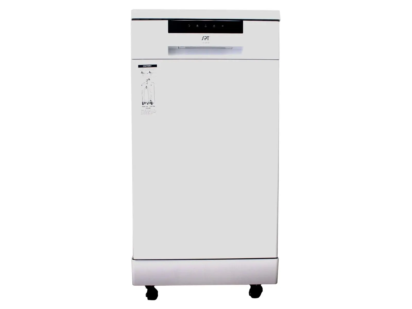 SPT SD-9263W Compact 18 in. Energy Star Automatic Rectangular Portable Dishwasher, White - 1000W, 118 lbs, 120V / 60Hz / 9.18A Corded Unit, Heavy Cycle, Normal Cycle, Glass-Cleaning Capability, New, Standard Plug