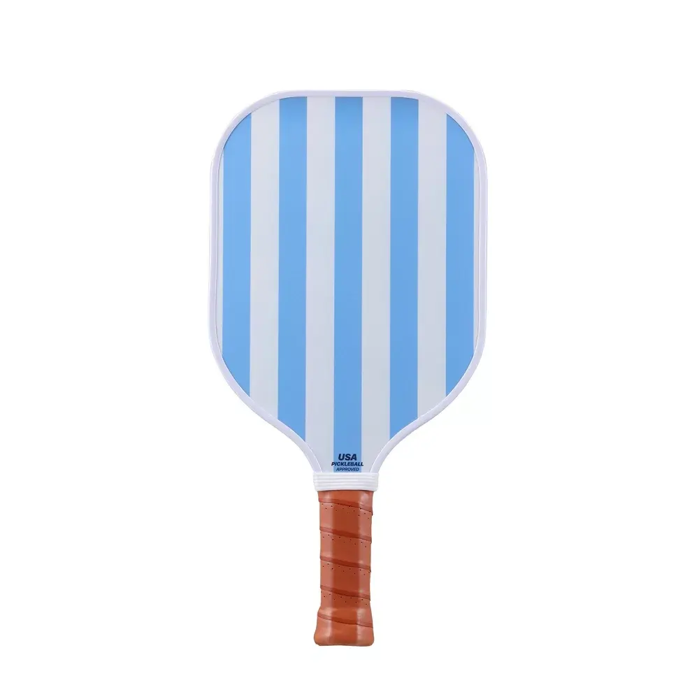 Double Sided Core Pickleball Paddle - White Stripes, Floral Design, Ideal for Pickle Ball Paddles Enthusiasts in Sports & Outdoor Ball Sports