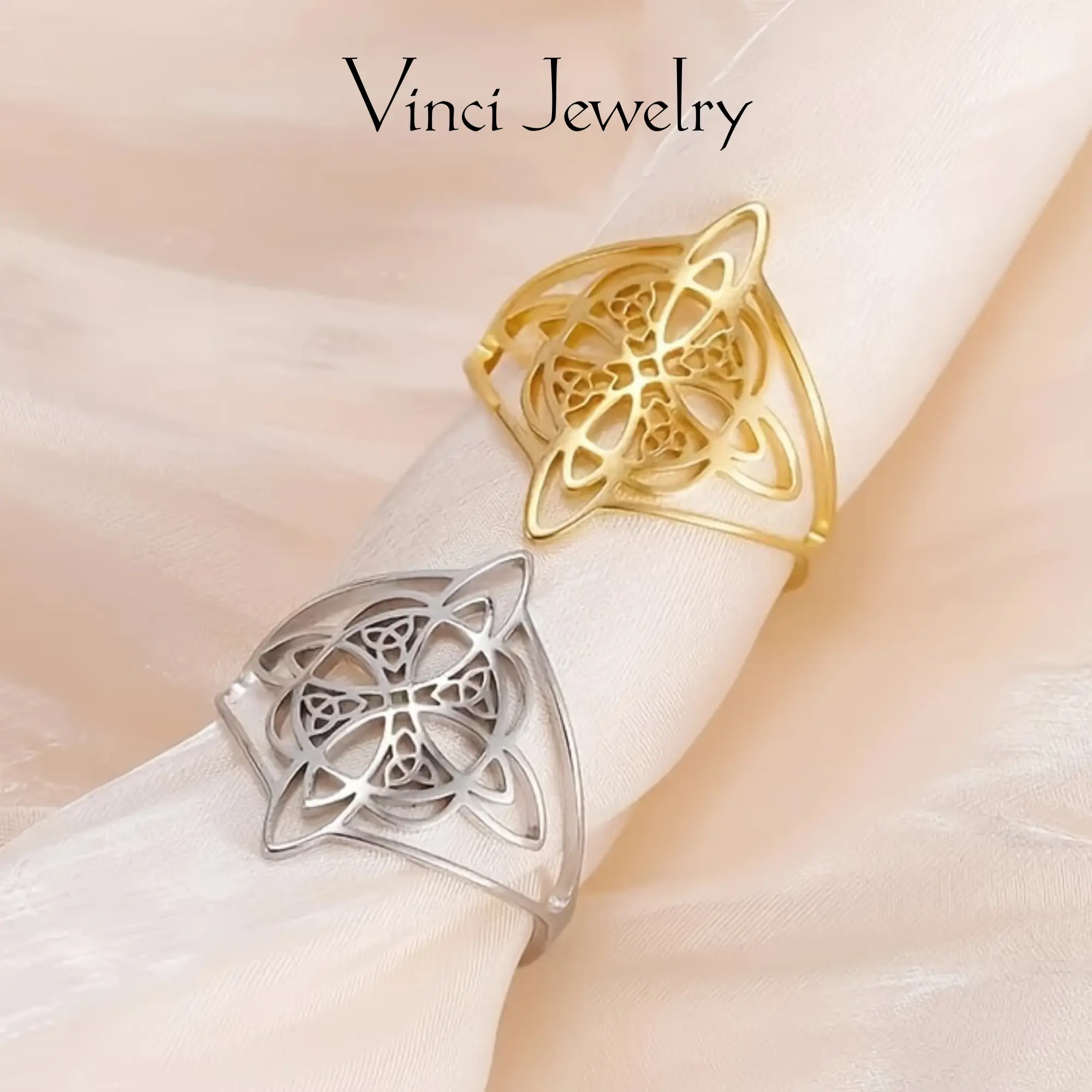 925 Sterling Silver Classic Witch Knot Ring, Anillo Nudo de Bruja Plata 925 Original, Celtic Knot Ring for Women, Simple Witches Knot Ring from Witchtok, Witchcraft Jewelry for Pagan, Daily Wear Jewelry for Protection Symbolism