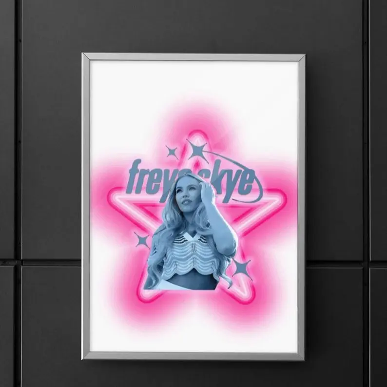 [ No Frame ] Freya Skye Poster • Zombies 4 Nova Aesthetic Print • Pop Singer Wall Art • Pretty Pink Star Room Decor