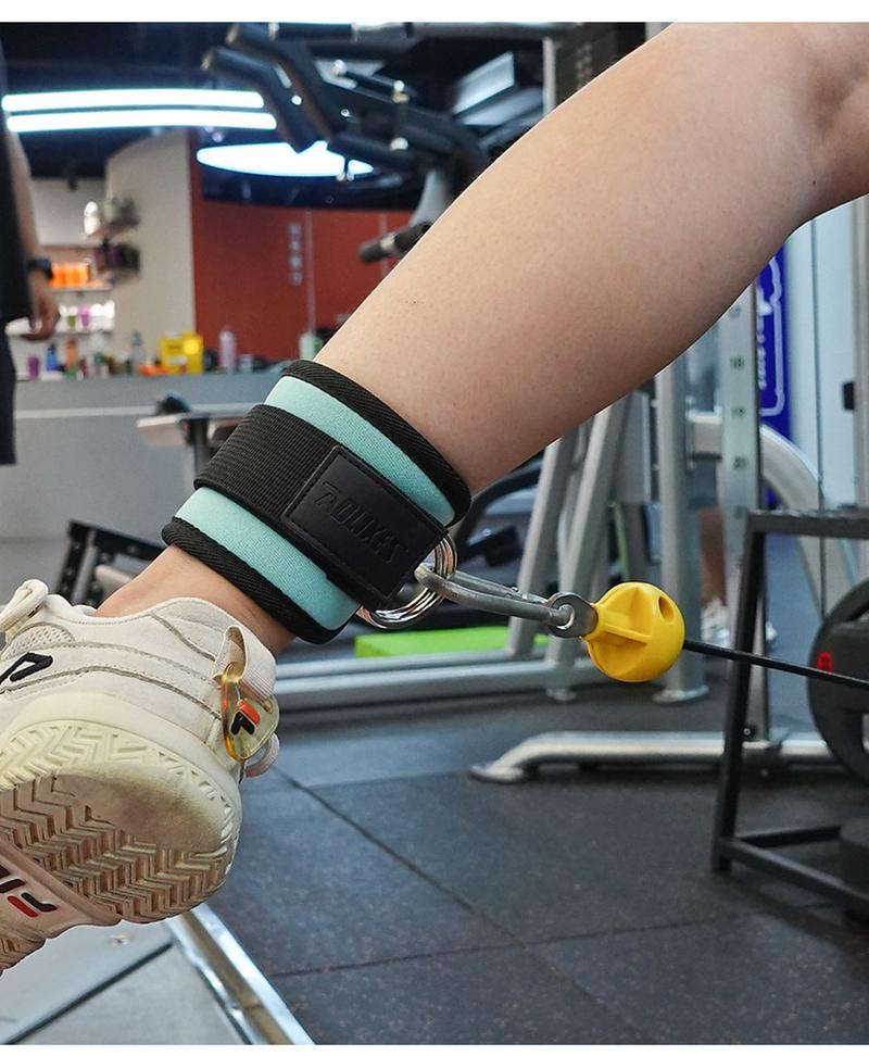 Adjustable Ankle Straps for Cable Machines – D-Ring Ankle Cuffs for Glute & Leg Training
