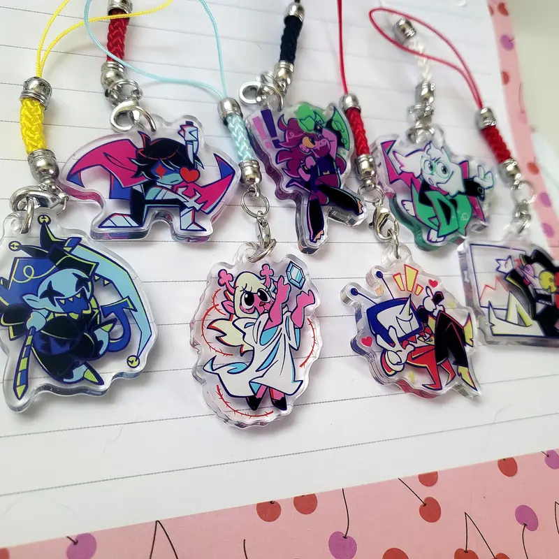Deltarune  Acrylic Keychain: Kris, Susie, Ralsei, Noelle, Jevil, Spamton, Tenna