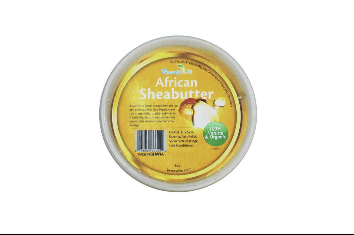Yuddys BeautyShea Raw Unrefined African Shea Butter Yellow 32oz Pure & Turmeric Enriched Moisturizing Body Cream