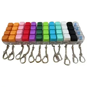 Keyboard Fidget Toy Keychain with LED Lights Stress Relief for Anxiety Decompression Durable Comfortable Checkered Plaid Design Perfect for Keyboard Enthusiasts