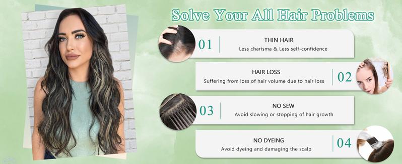 Clip in Curly Hair Extensions 4PCS Long Wavy Synthetic Thick Hairpieces with Fiber Double Weft for Women Hair Full Head