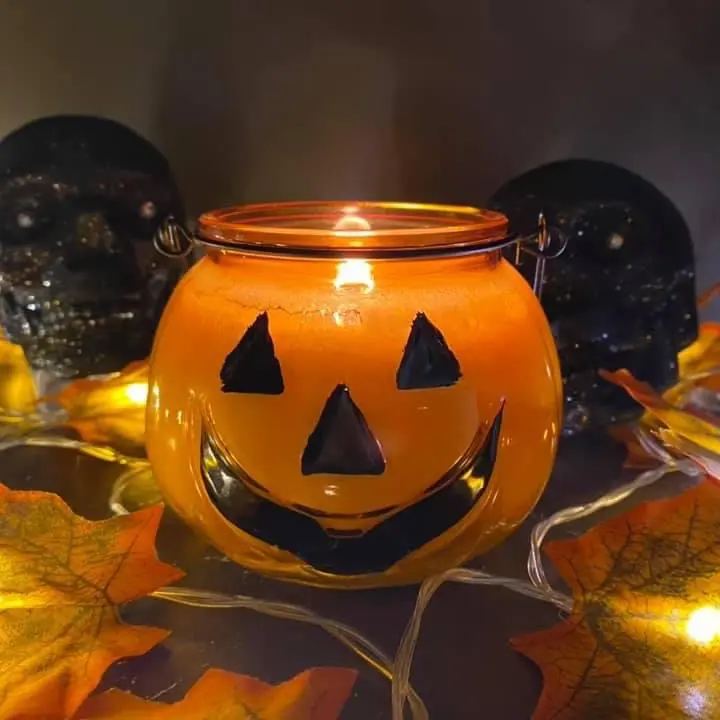Jack O Lantern  Pumpkin Candle