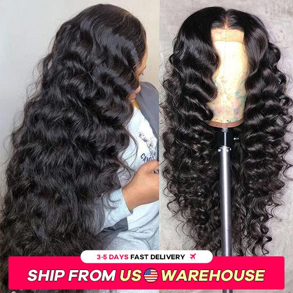 13x4 Loose Deep Wave Lace Frontal Wig 5x5 Pre Cut Ready To Go Glueless Lace Closure Wig Pre Plucked Lace Front Human Hair Wigs For Women