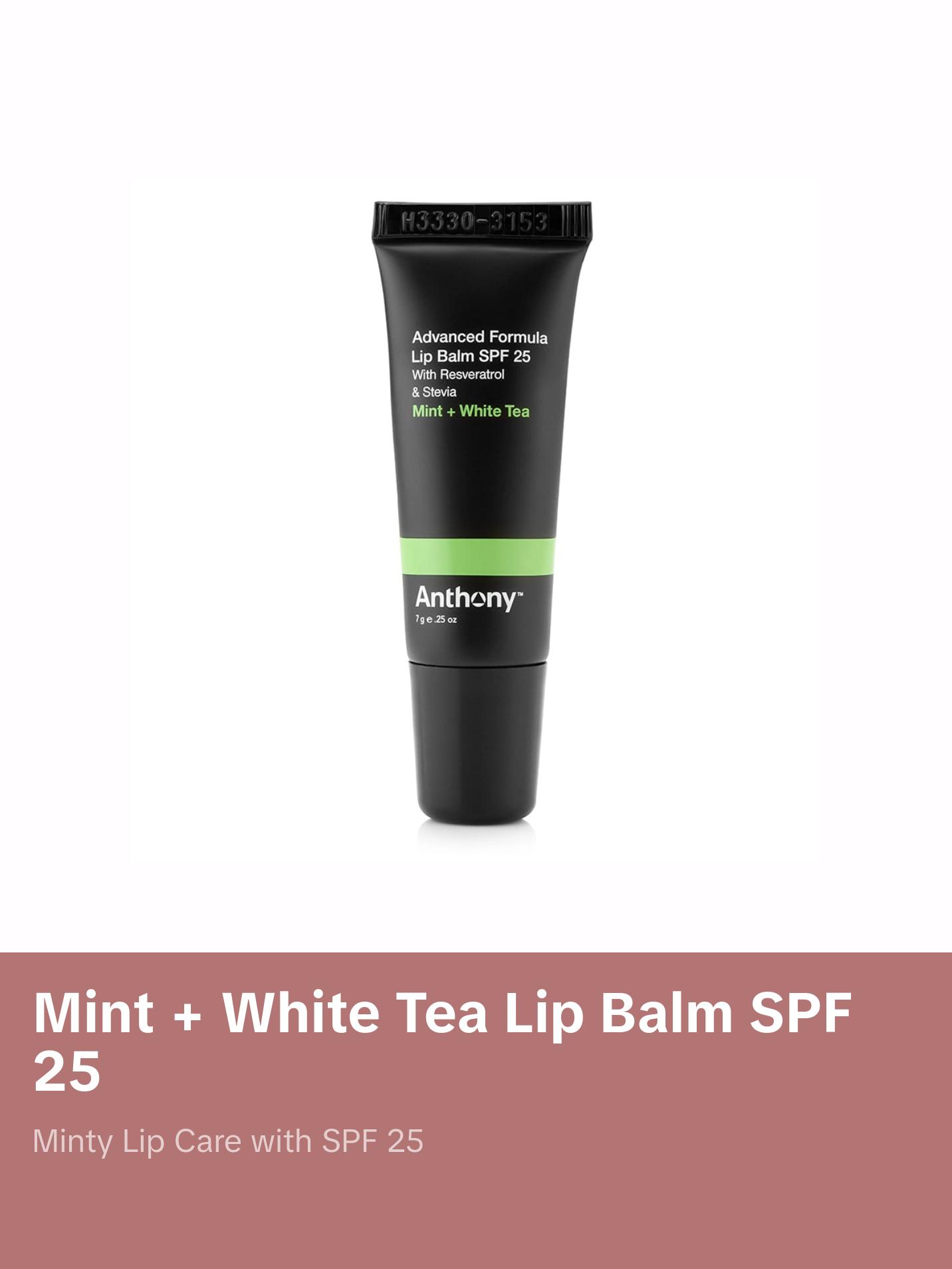 Mint + White Tea Advanced Formula Lip Balm SPF 25