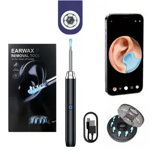Ear Wax Removal Tool with Camera, 1 Set Portable Type-C Rechargeable Ear Cleaner, Waterproof Endoscope Ear Cleaning Tool, Earwax Removal Tool, Earwax Removal Kit, Earwax Remover Tool