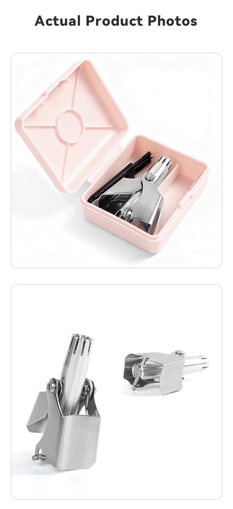 Manual Nose Hair Trimmer,Stainless Steel,Waterproof,No Battery Needed with Cleaning Brush Trimmer for Ear,Moustache and Whiskers Hair. Manual Nose Hair Trimmer,Stainless Steel,Waterproof,No Battery Needed with Cleaning Brush Trimmer for Ear,Moustache and Whiskers Hair.