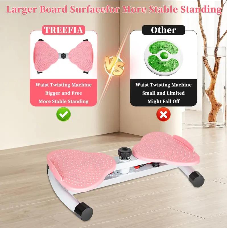Waist Twister Machine with Resistance Band ABS Core Exercise Equipment Home Training Ab Workout Machine Twisting Home Trainer