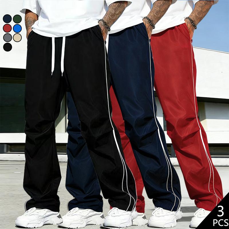 Men’s fashion loose pants with side stripes, comfortable breathable casual jogger sweatpants for all seasons, suitable for outdoor activities and sporty looks—an ideal gift for a husband, son, or boyfriend Men’s fashion loose pants with side stripes, comfortable breathable casual jogger sweatpants for all seasons, suitable for outdoor activities and sporty looks—an ideal gift for a husband, son, or boyfriend
