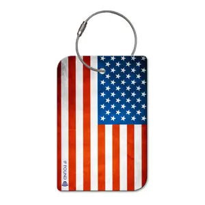 USA QR Code Luggage Tag