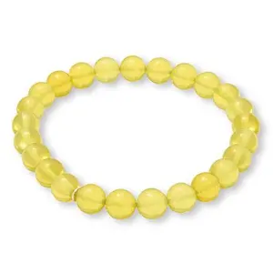 Mine Finds by Jay King Green Amber Bead Stretch Bracelet