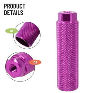 💓  Bike Pegs Aluminum Alloy Anti Skid Foot forBMX Bike Fit 3 8 inch Axles