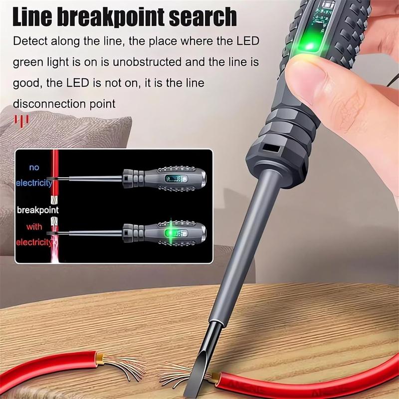 2-in-1 High Torque Strong Magnetic Flathead Screwdriver Electricity Detector Electric Non-Contact Voltage Tester Pen Electrical Current Power Circuit Live Wire Electrician Tester (F+P) 2-in-1 High Torque Strong Magnetic Flathead Screwdriver Electricity Detector Electric Non-Contact Voltage Tester Pen Electrical Current Power Circuit Live Wire Electrician Tester (F+P)